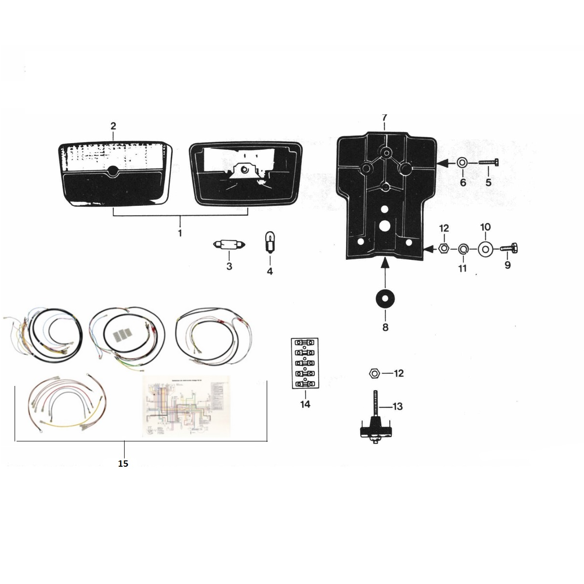 Rücklicht Zundapp C50 Sport 529-010, 2020 bis 2023