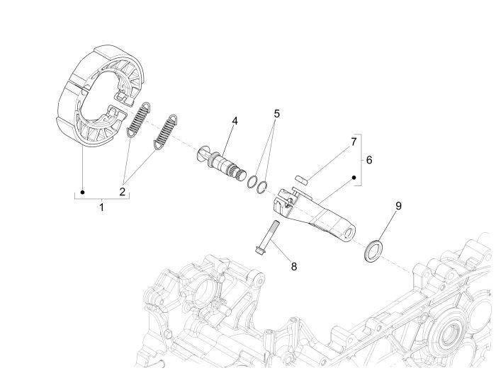 Hinterradbremse Vespa Sprint 2-Takt