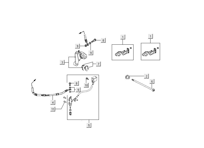 Hinterradbremse Kymco Nexxon 4-Takt dunkelgrau
