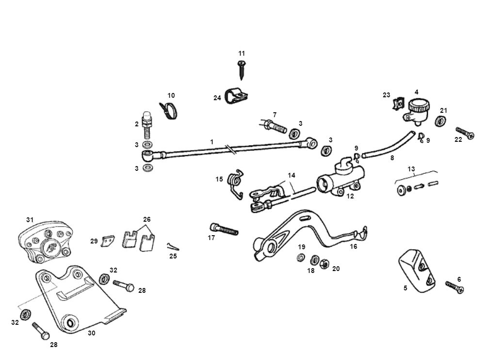 Hinterradbremse SENDA SM DRD - O.M.