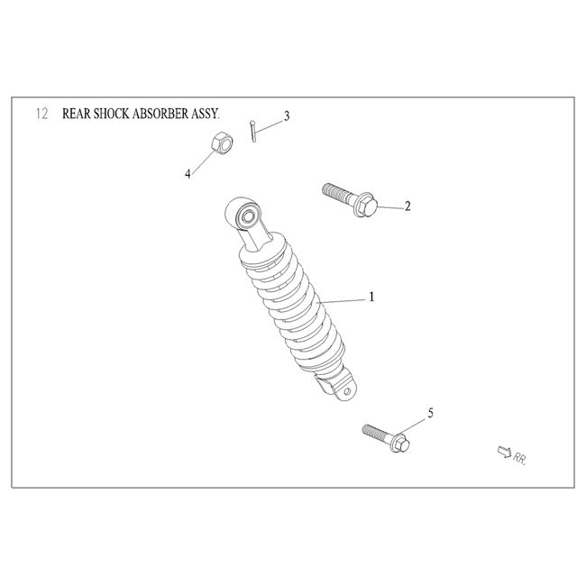 Stoßdämpfer hinten Agm Vx50 Plus