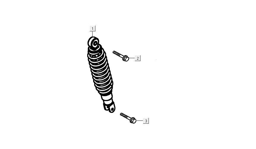 Stoßdämpfer hinten Kymco Agility FR 12