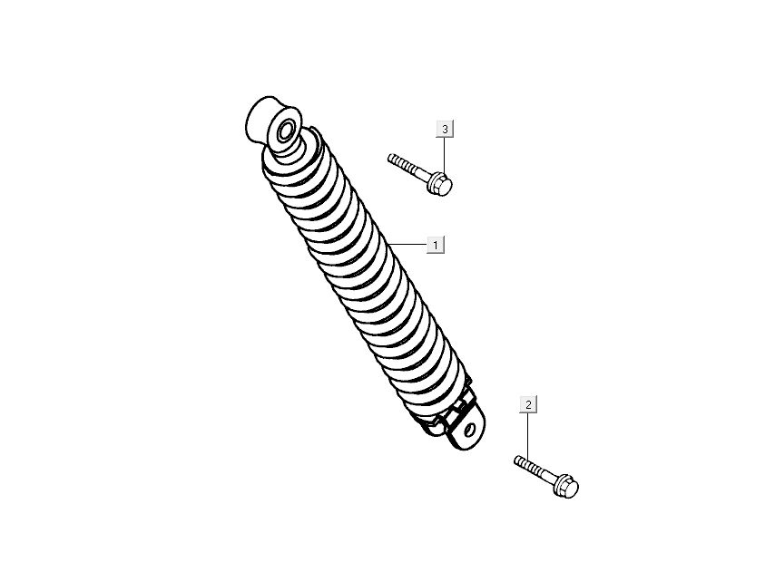 Stoßdämpfer hinten Kymco Sento 4-Takt Pink
