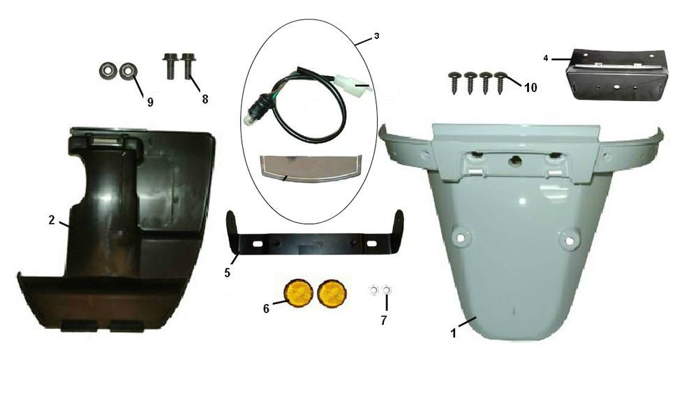 Kotflügel hinten Riva Sport VX50S 4-Takt