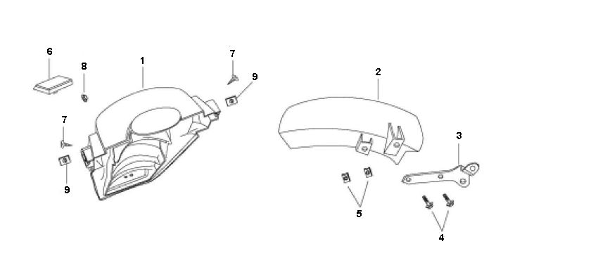 Kotflügel hinten Rover Fun 4-Takt