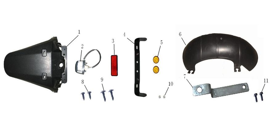 Kotflügel hinten Turbo Cx-50 4-Takt