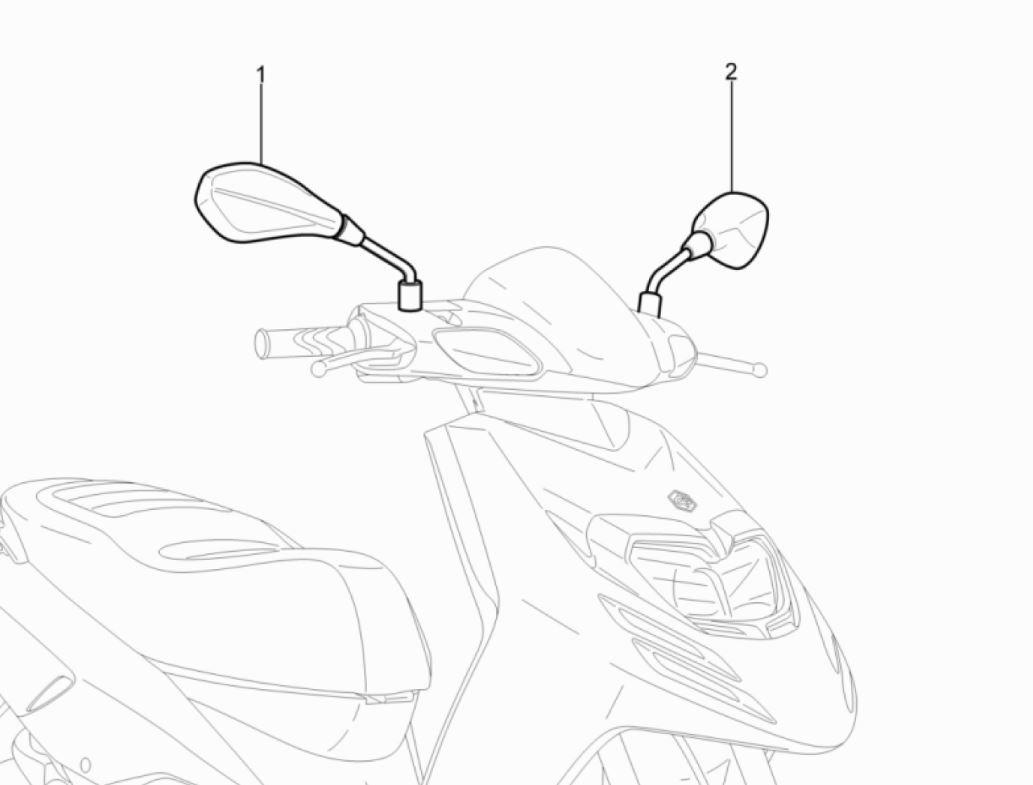 Piaggio Typhoon 50 2-Takt-Spiegel Euro 3 2011