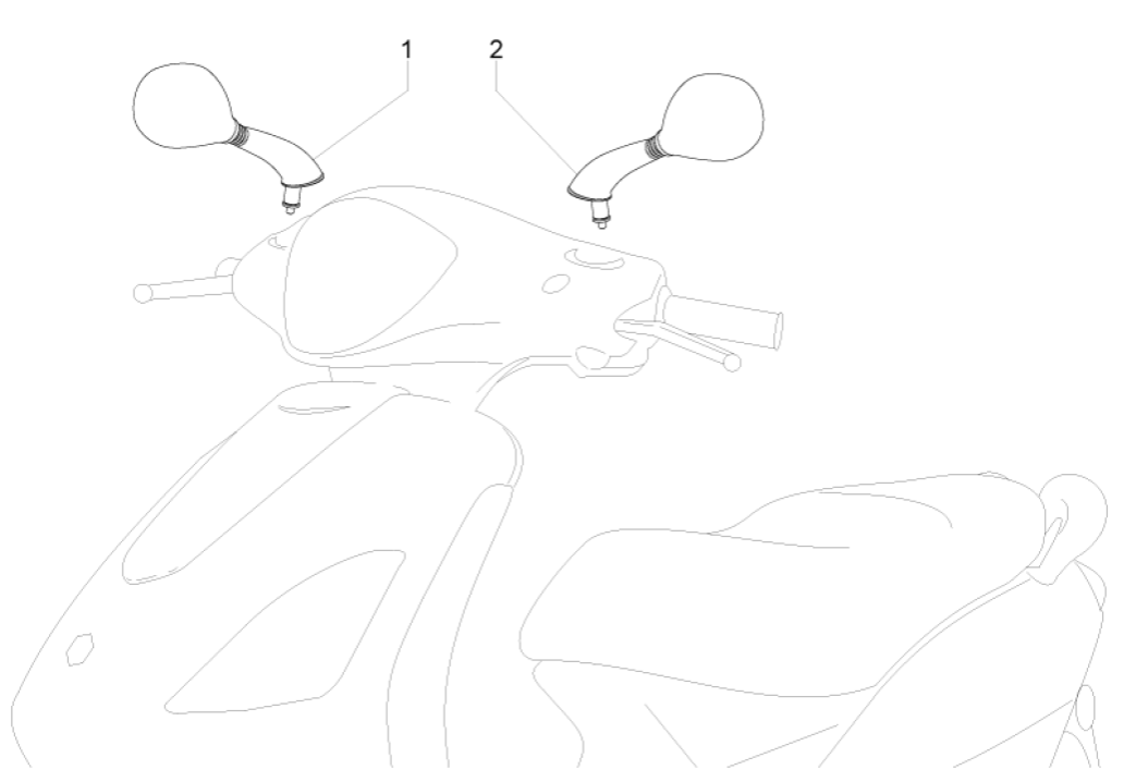 Rückspiegel/S Piaggio Fly 125 4-Takt 3V IE E3