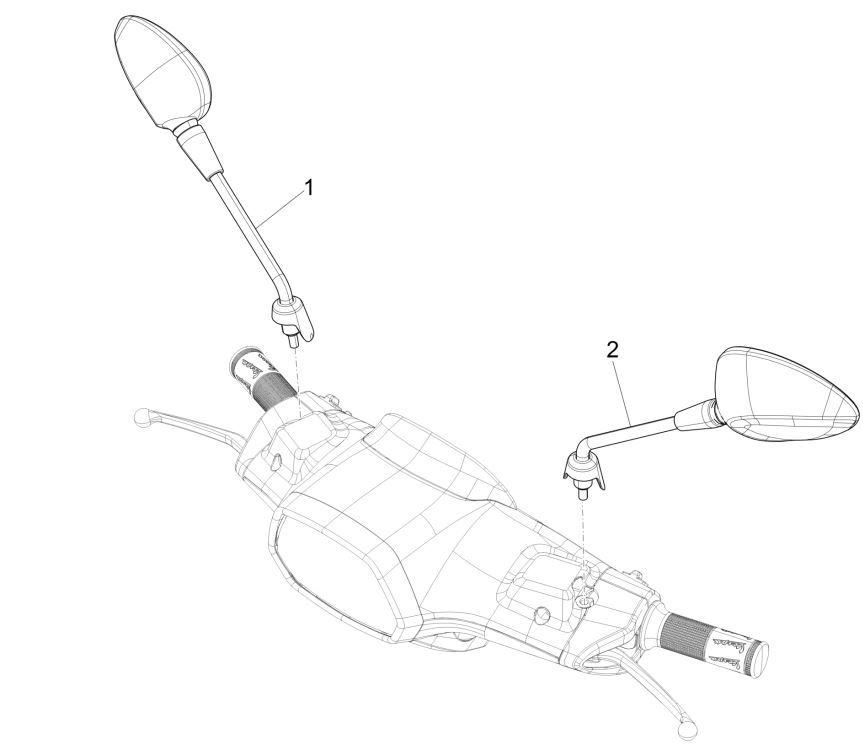 Rückspiegel Vespa Sprint 125 4T 3V IE ABS