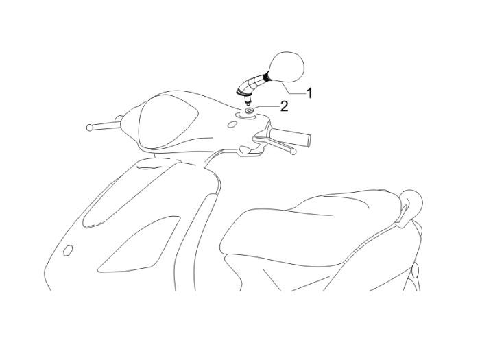 Spiegel Piaggio Fly 2-Takt