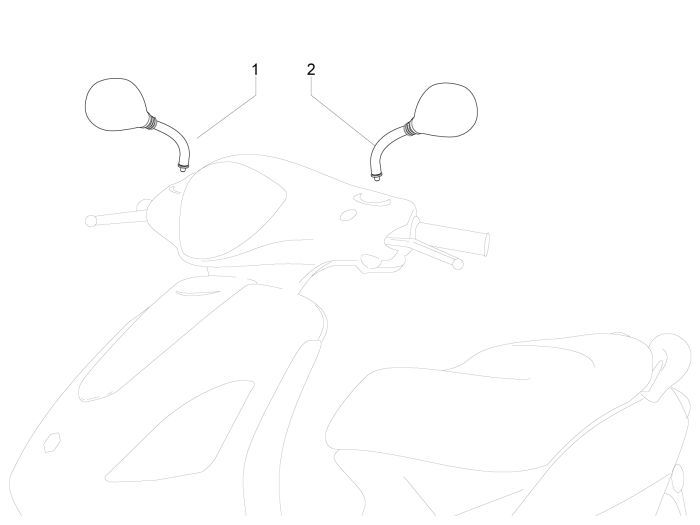 Spiegel Piaggio New Fly 4-Takt 2-Ventil