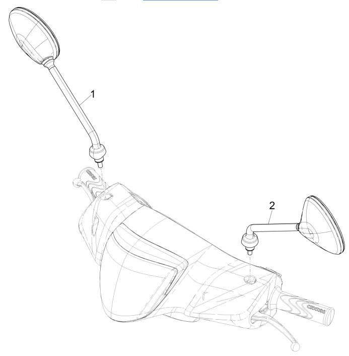 Rückspiegel/S Piaggio Liberty 125 4-Takt 3V IE ABS (IGET Euro 5)