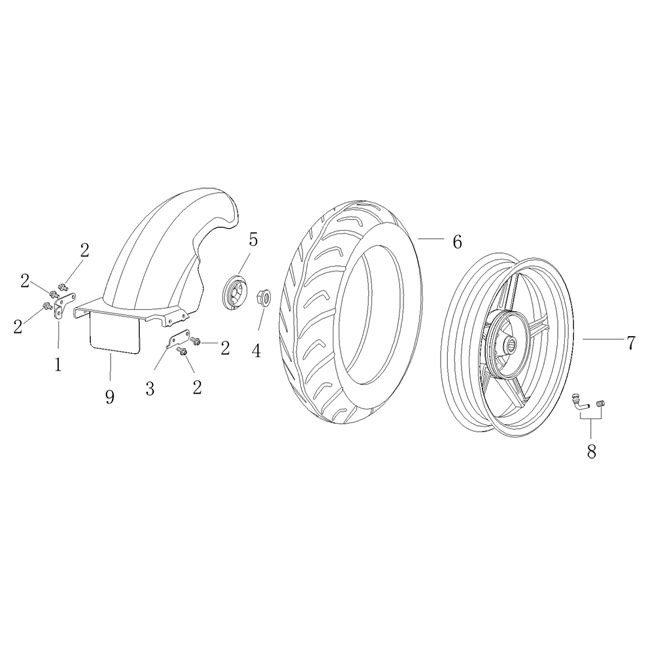Hinterrad Agm Vx50 plus