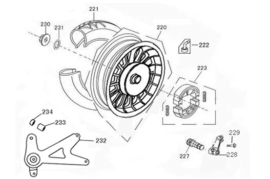 Hinterrad Edwards Tomorrow Maple V50-3 Pantone blau