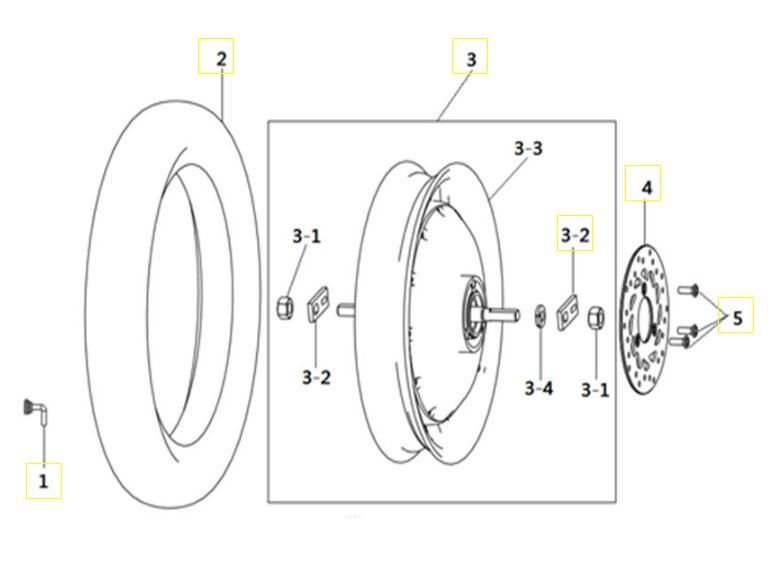 Goccia GEV2000 Hinterrad
