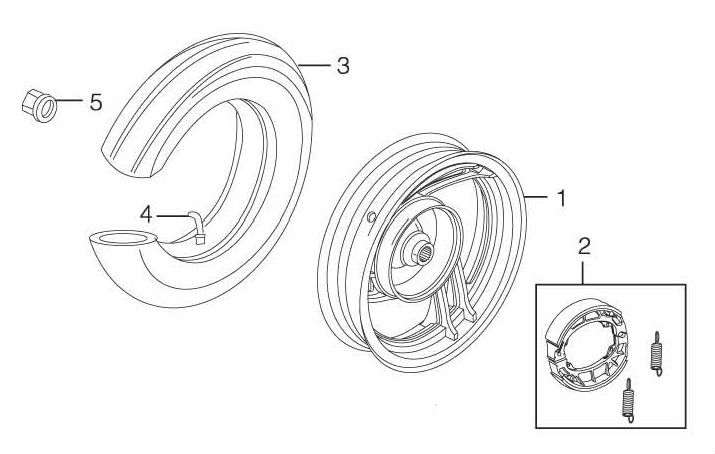 Hinterrad Sachs 49er 4-Takt