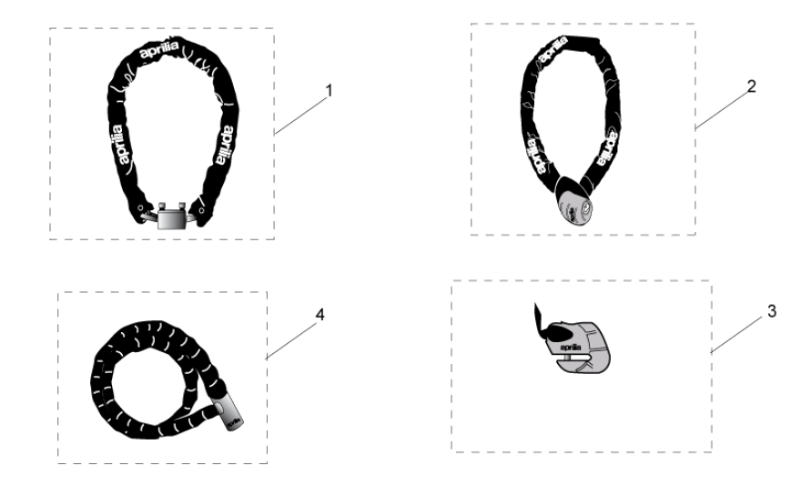 Diebstahlsicherung Aprilia SR 50 H2O ie+Vergaser 2004-2009