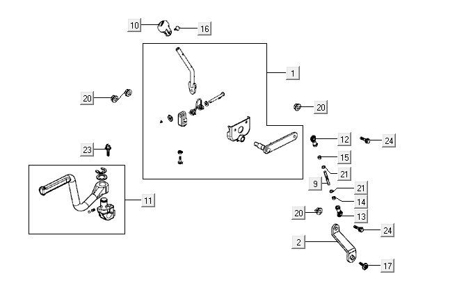 Armtritt Kymco MXU 50