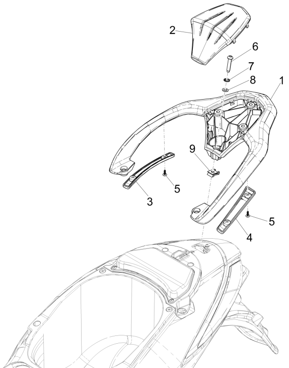Piaggio Liberty 50 4-Takt-Heckgepäckträger (IGET Euro 5)