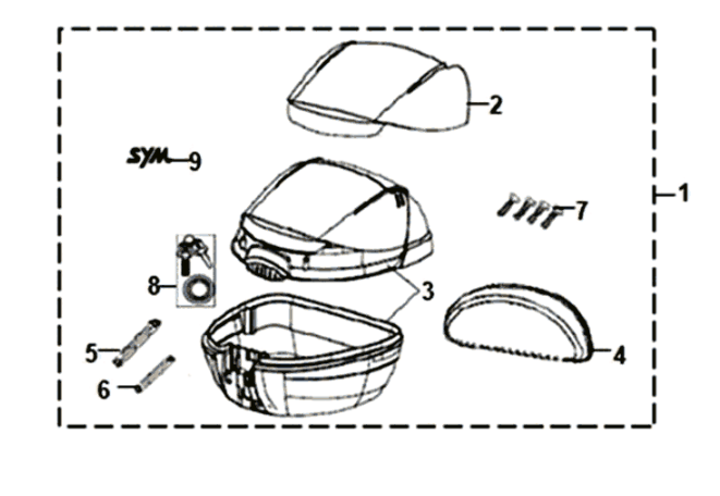 Sym Symphony ST 200I Gepäckträger