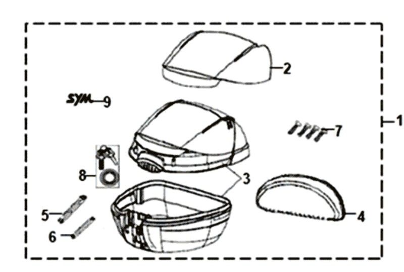 Gepäckträger Sym Symphony ST euro4