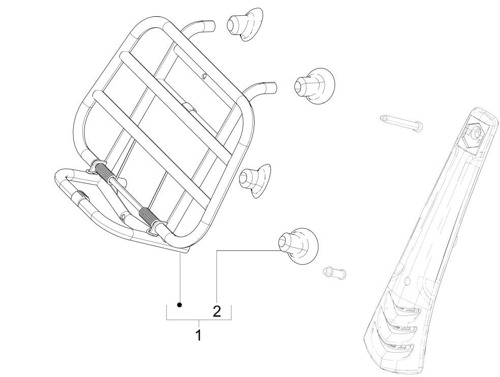 Gepäckträger vorne Vespa Primavera 125 4T 3V IE ABS