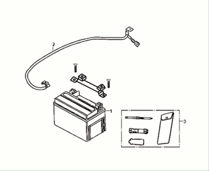 Batterie - Sym Fiddle ll Euro 5 Werkzeugset