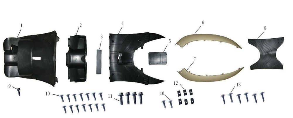 Beinschild - Treeboard Turbo Cx-50 4-Takt