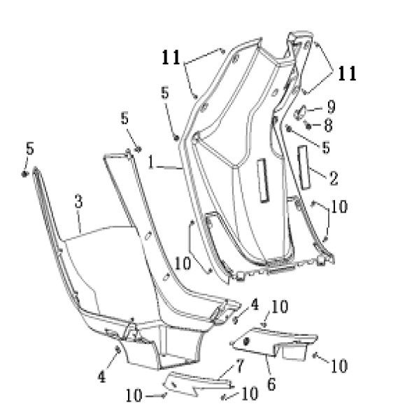 Legshield Generic Cracker rot 2009 2-Takt 25