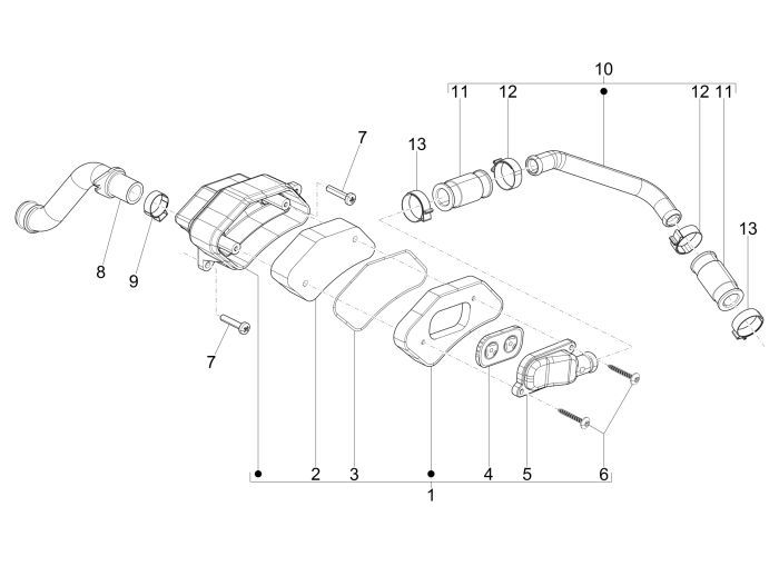 Luftfilter Vespa S 2-Takt