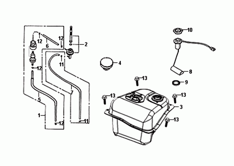 Sym Allo Euro4 (BK-5560S) Powertank, hellschwarz