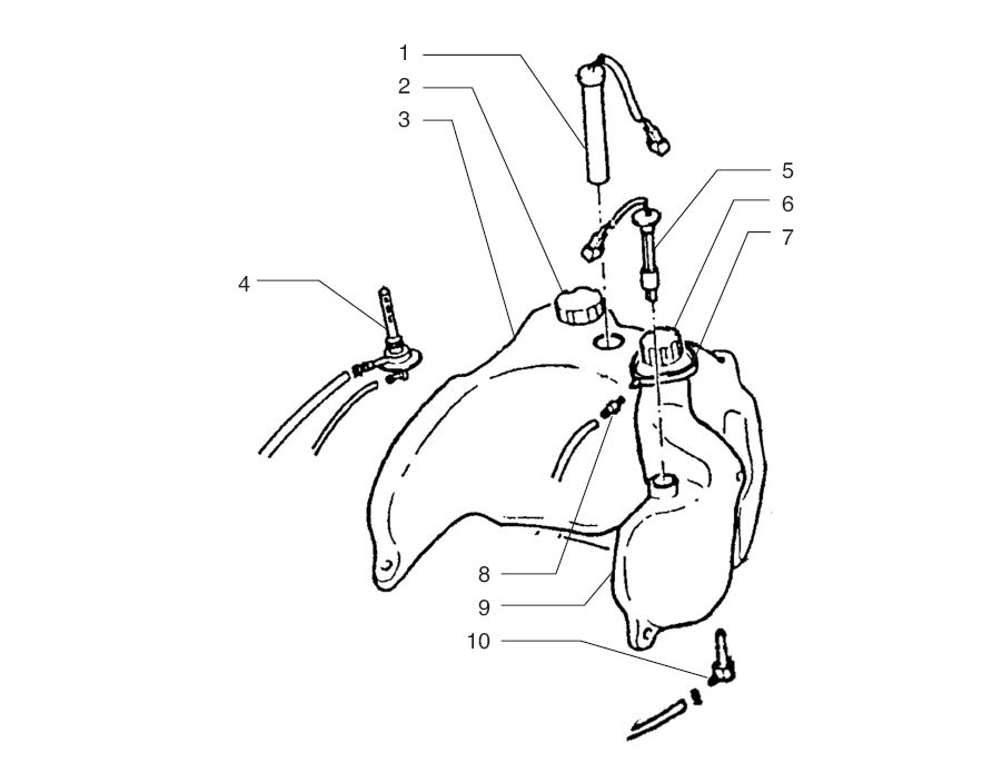 Benzintank Beta Ark-RR LC rot 2010 2-Takt