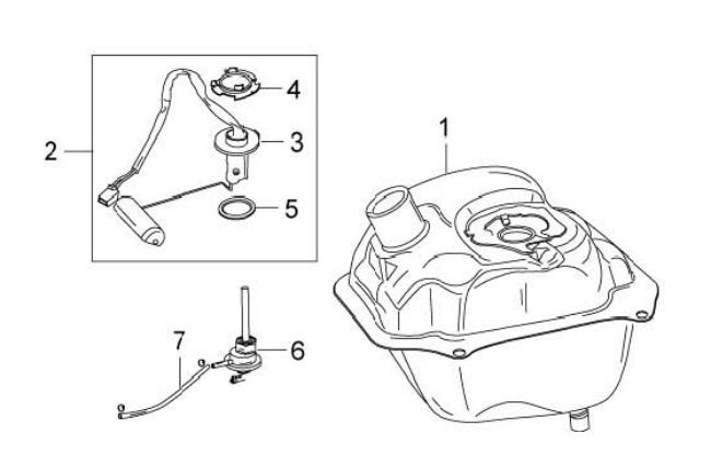 Benzintank China Filly 4-Takt