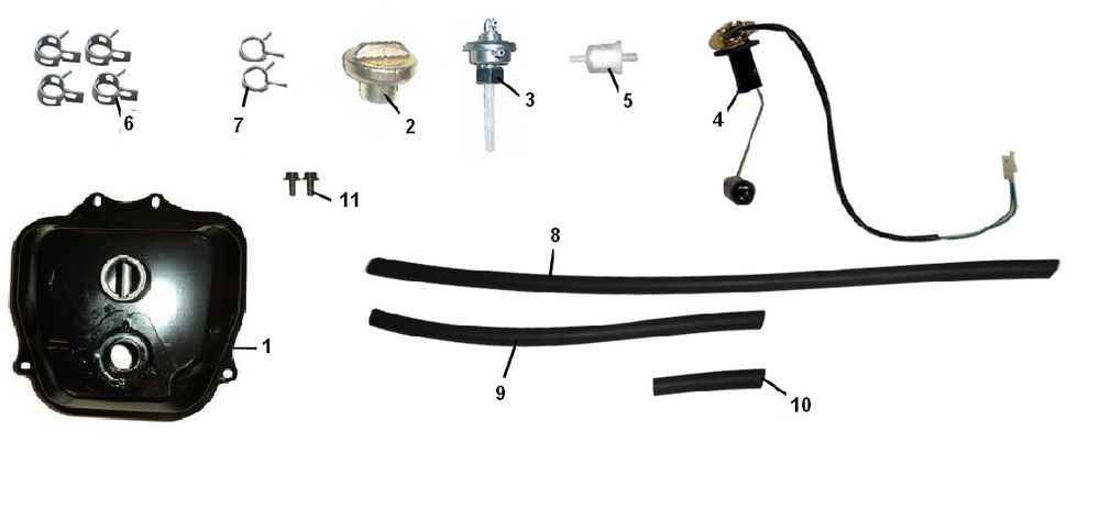 Kraftstofftank Edwards Tomorrow VX50S 4-Takt