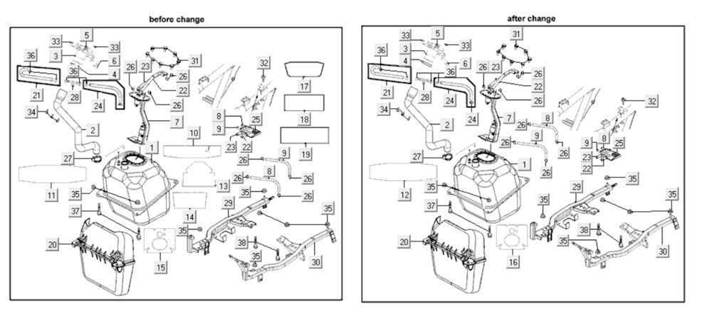 Benzintank Kymco Myroad 700i