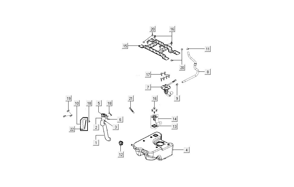 Kraftstofftank Kymco New Sento 4-Takt 50i rot