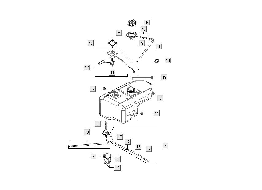 Benzintank Kymco People S 4-Takt schwarz