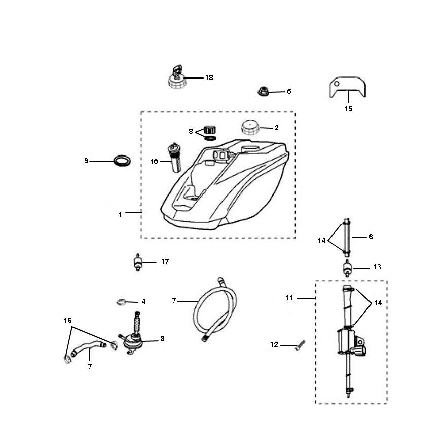 Benzintank Peugeot Ludix pro 2-Takt