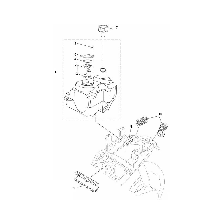 Benzintank Yamaha Aerox 4-Takt 2014