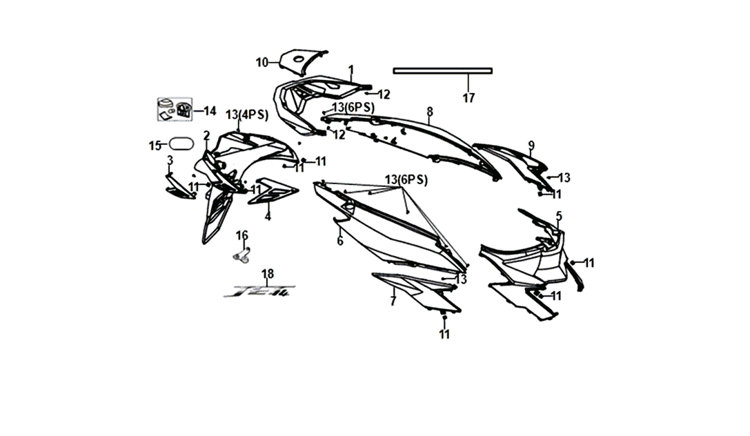 Beschichtung Sym Jet 14 rot (R-010C)