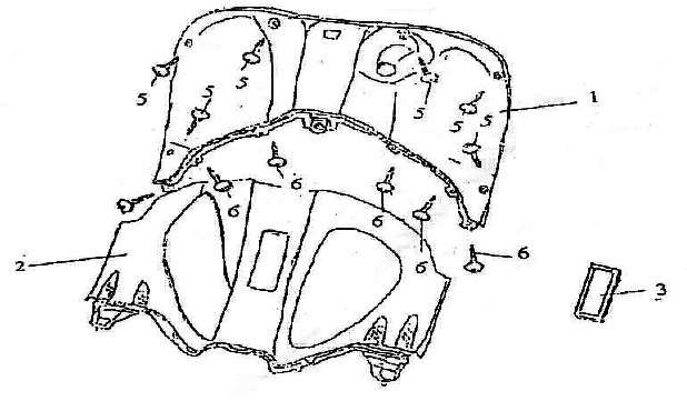 Motorhaube innen Santini Firenze 125cc