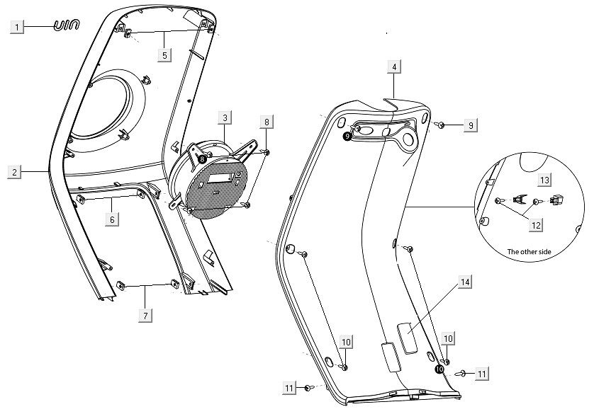 Frontcover - Beinschild Niu M1 mattschwarz