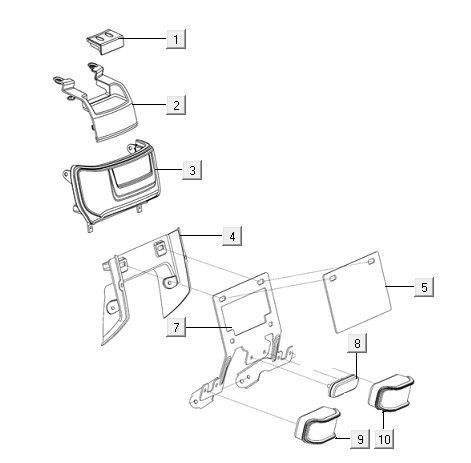 Rücklicht dunkelblau Niu N1S