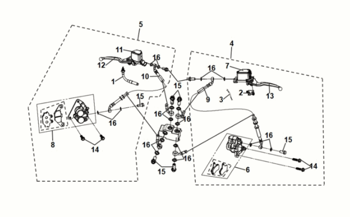 Bremssystem Assy Sym Symphony ST 50 E5