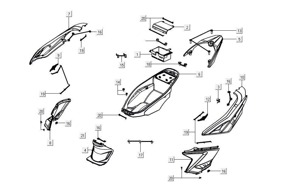 Buddybak Kymco Agility 16'+ 4-Takt-Einspritzung euro4 schwarz