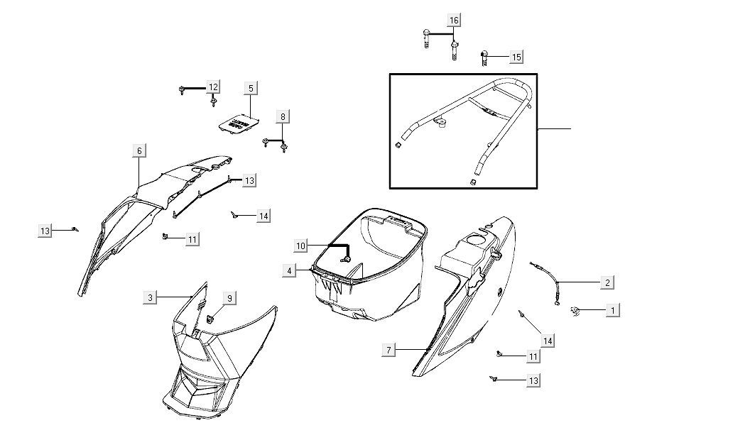 Buddybak Kymco Agility FR 12