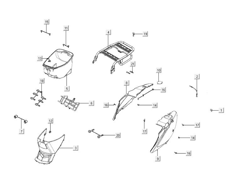 Buddybak Kymco Carry 4-Takt-Einspritzung euro4 weiß