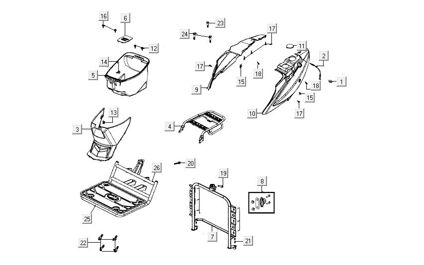 Buddybak Kymco Carry 4-Takt schwarz