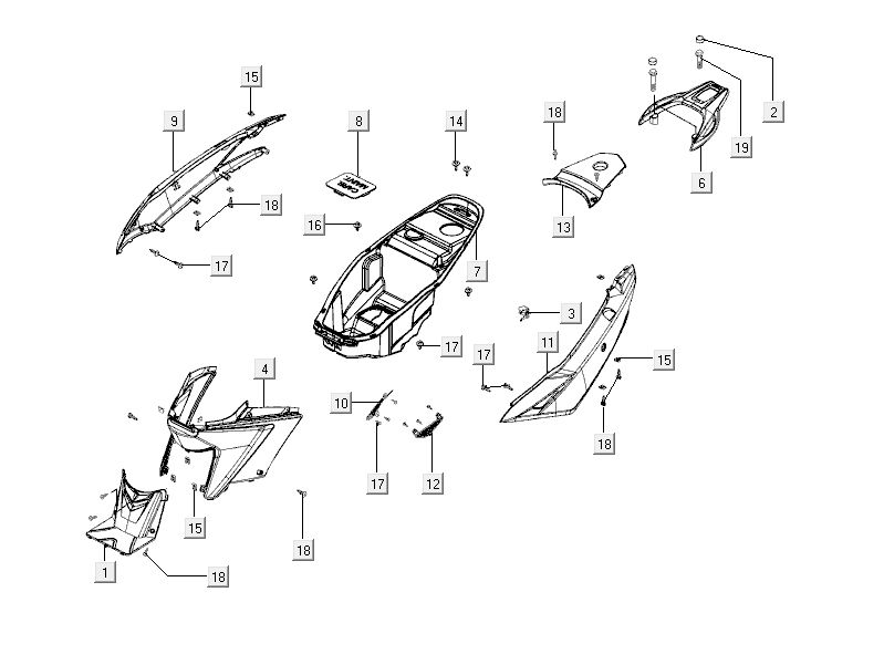 Buddybak Kymco City 16' 4-Takt dunkelgrau
