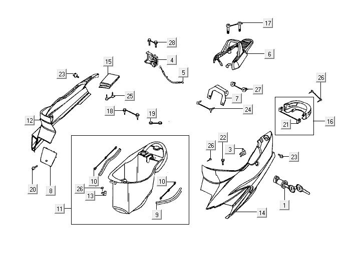 Buddybak Kymco ZX 2t ac blau-silber